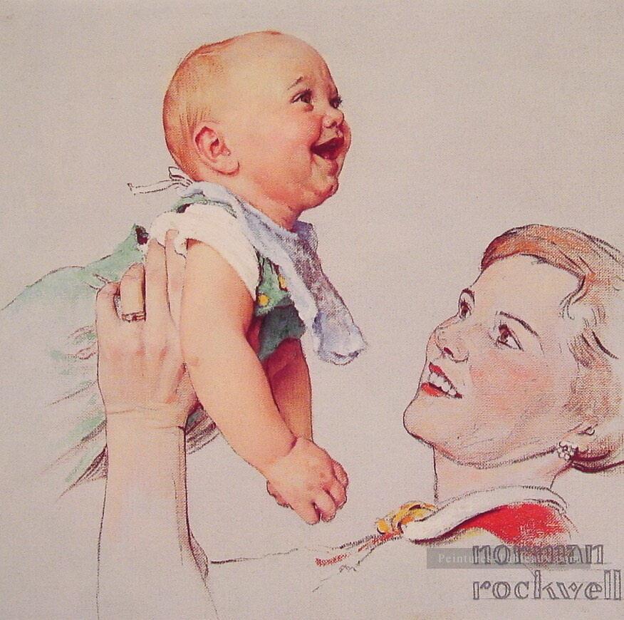 delight 1956 Norman Rockwell Oil Paintings